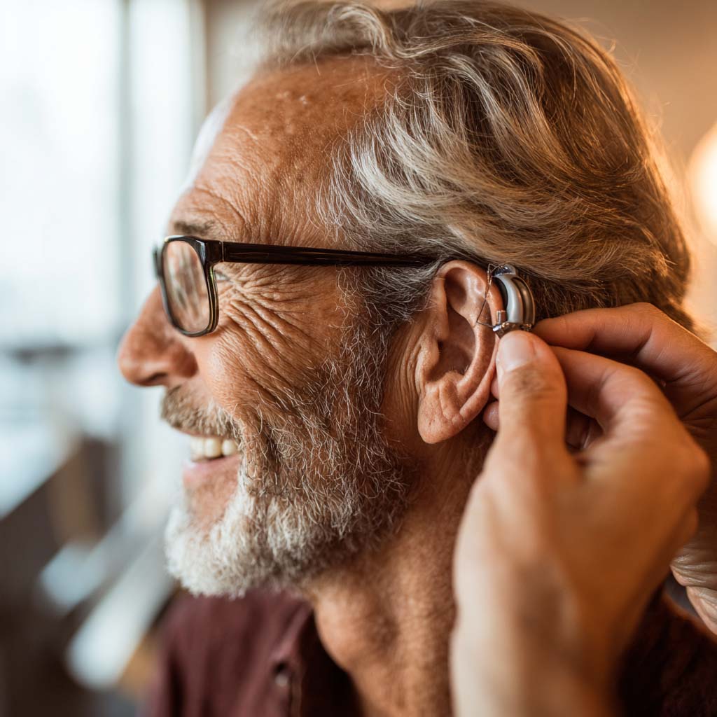 Hearing aid fitting at the Alstonville clinic of Northern Rivers Audiology