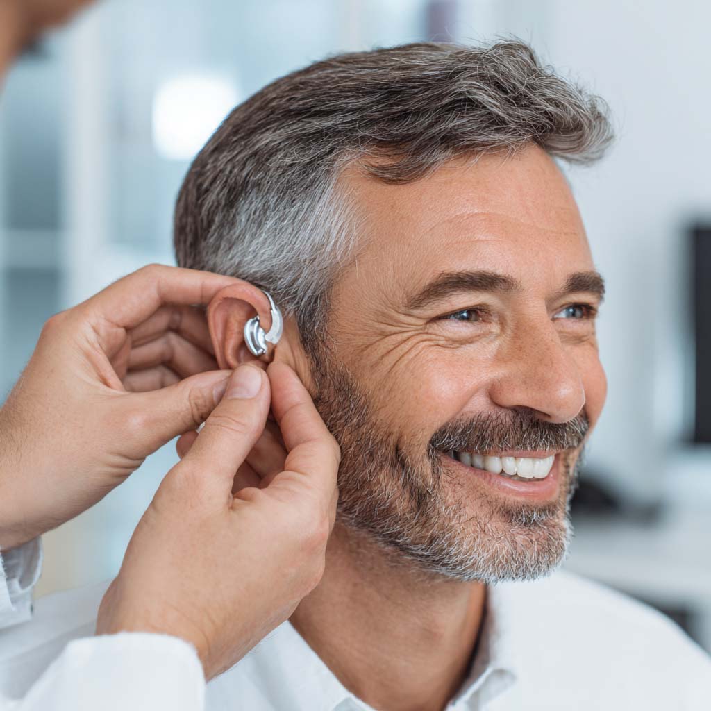 Hearing aid fitting at the Casino clinic of Northern Rivers Audiology